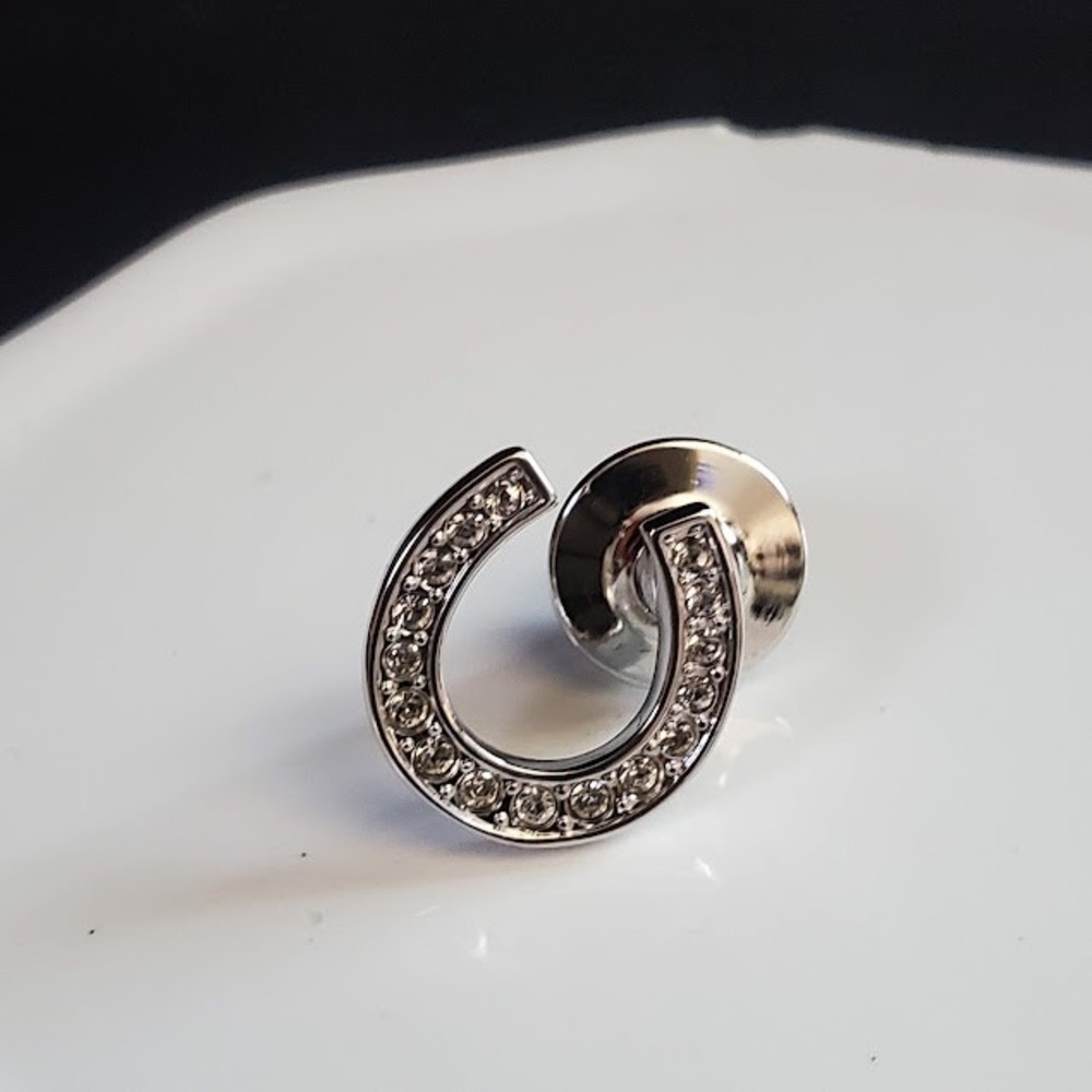 Swarovski SCS 2014 Esperanza Horseshoe Crystal Tac Pin Rhodium Plated Rare Event